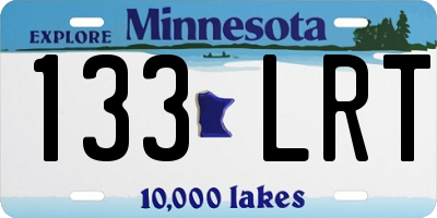 MN license plate 133LRT