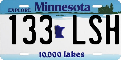 MN license plate 133LSH