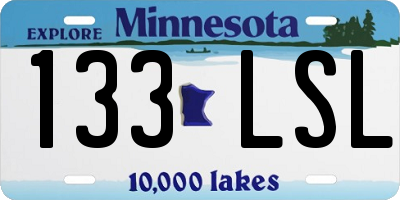 MN license plate 133LSL