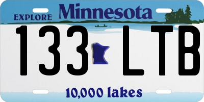 MN license plate 133LTB