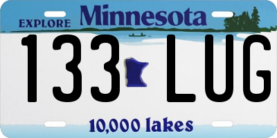 MN license plate 133LUG