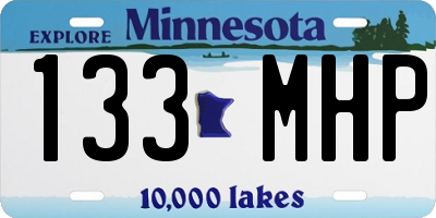MN license plate 133MHP