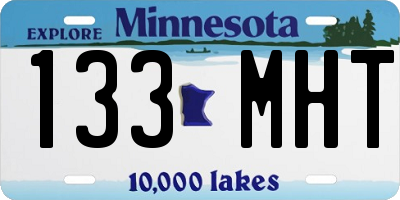 MN license plate 133MHT