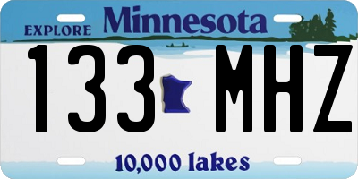 MN license plate 133MHZ
