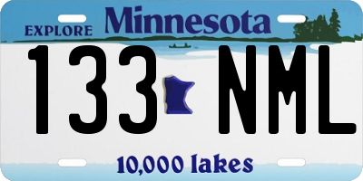 MN license plate 133NML