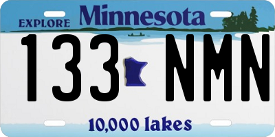 MN license plate 133NMN