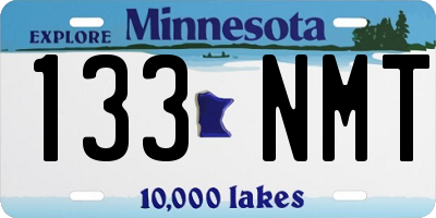 MN license plate 133NMT