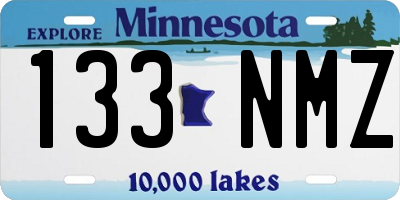 MN license plate 133NMZ
