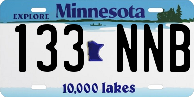 MN license plate 133NNB