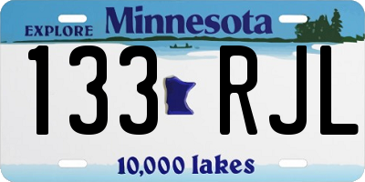 MN license plate 133RJL