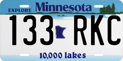 MN license plate 133RKC