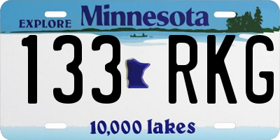 MN license plate 133RKG
