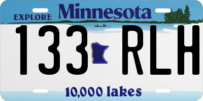 MN license plate 133RLH
