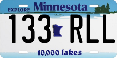 MN license plate 133RLL