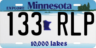 MN license plate 133RLP