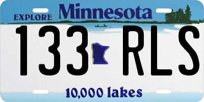 MN license plate 133RLS