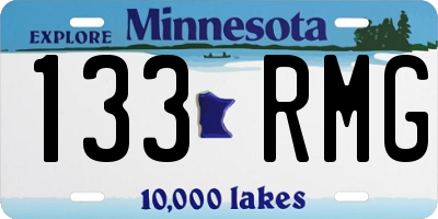 MN license plate 133RMG