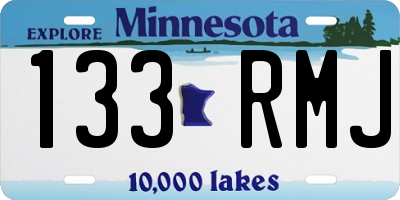 MN license plate 133RMJ