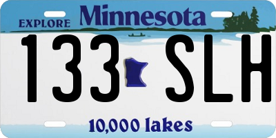 MN license plate 133SLH