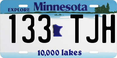 MN license plate 133TJH