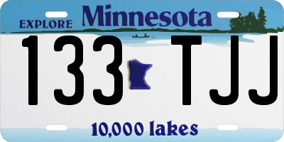MN license plate 133TJJ