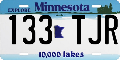 MN license plate 133TJR