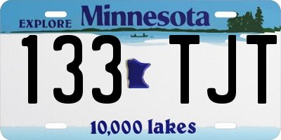 MN license plate 133TJT