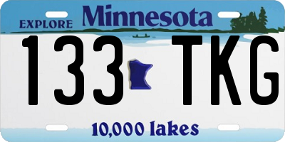 MN license plate 133TKG