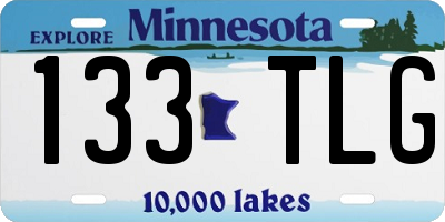 MN license plate 133TLG