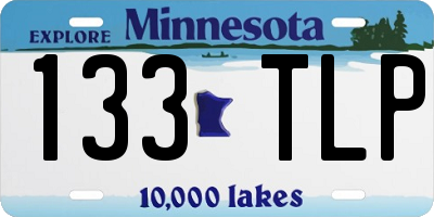 MN license plate 133TLP
