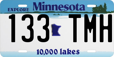 MN license plate 133TMH