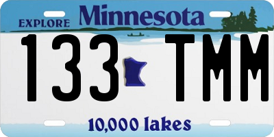 MN license plate 133TMM