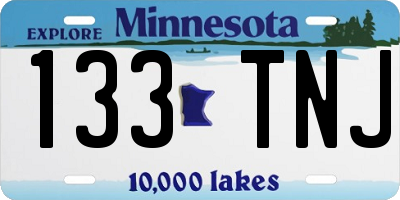 MN license plate 133TNJ