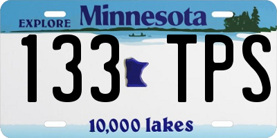 MN license plate 133TPS