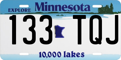 MN license plate 133TQJ