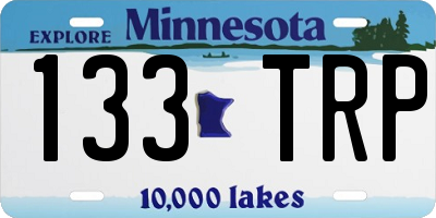MN license plate 133TRP
