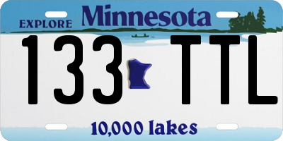 MN license plate 133TTL