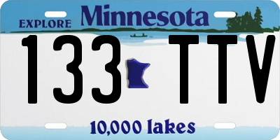 MN license plate 133TTV
