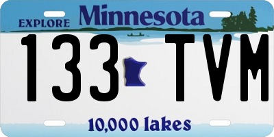MN license plate 133TVM
