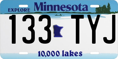 MN license plate 133TYJ