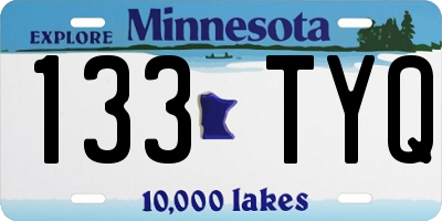 MN license plate 133TYQ