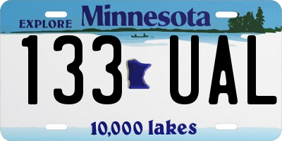 MN license plate 133UAL