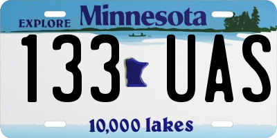 MN license plate 133UAS
