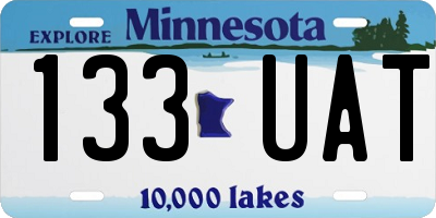 MN license plate 133UAT