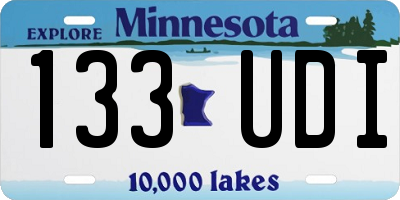 MN license plate 133UDI