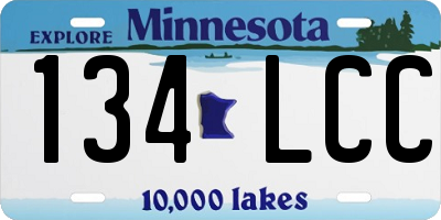 MN license plate 134LCC