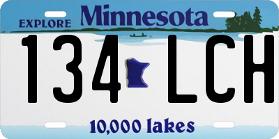 MN license plate 134LCH