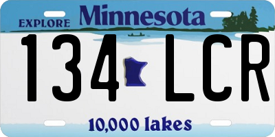MN license plate 134LCR