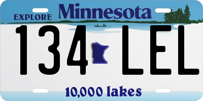 MN license plate 134LEL