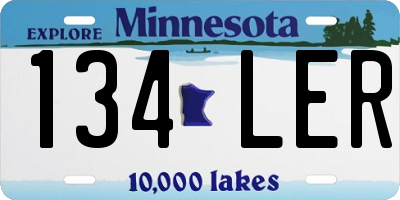 MN license plate 134LER